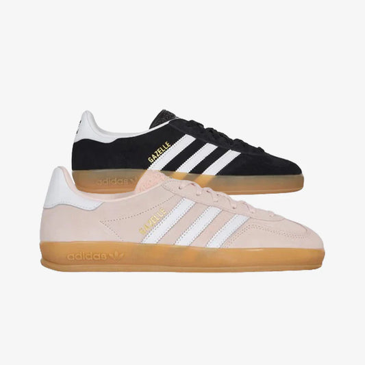 ADIDAS ORIGINALS GAZELLE INDOOR – ROSE/BLANC ET NOIR/BLANC